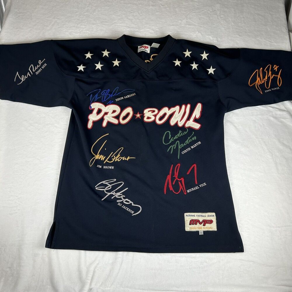 MVP‎ NFL Pro Bowl Signature Series Football Jersey Size 52 Elway Montana Simpson